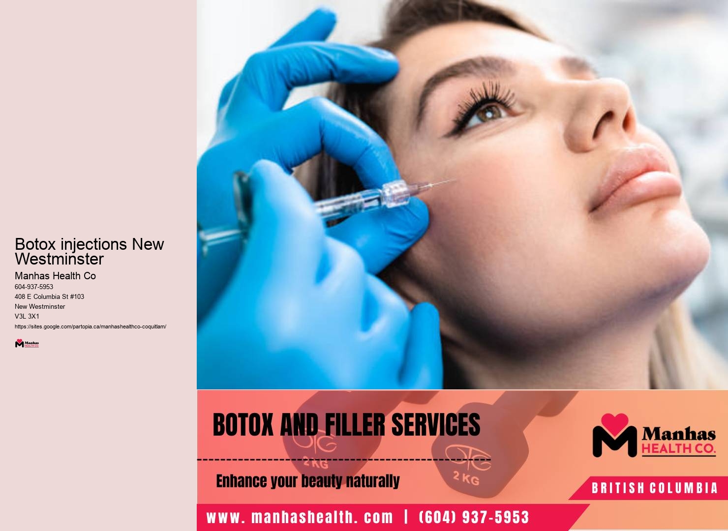 New Westminster Botox and facial treatments