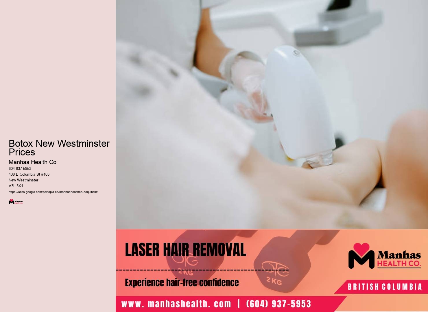 Botox therapy services New Westminster