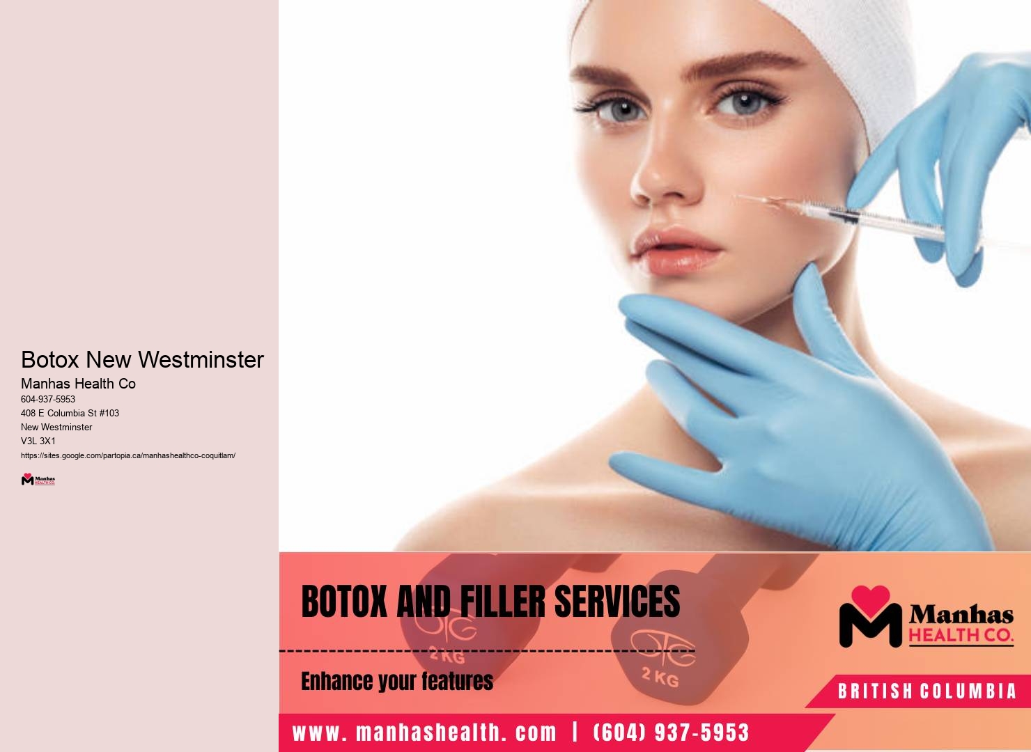 Facial botox treatments New Westminster