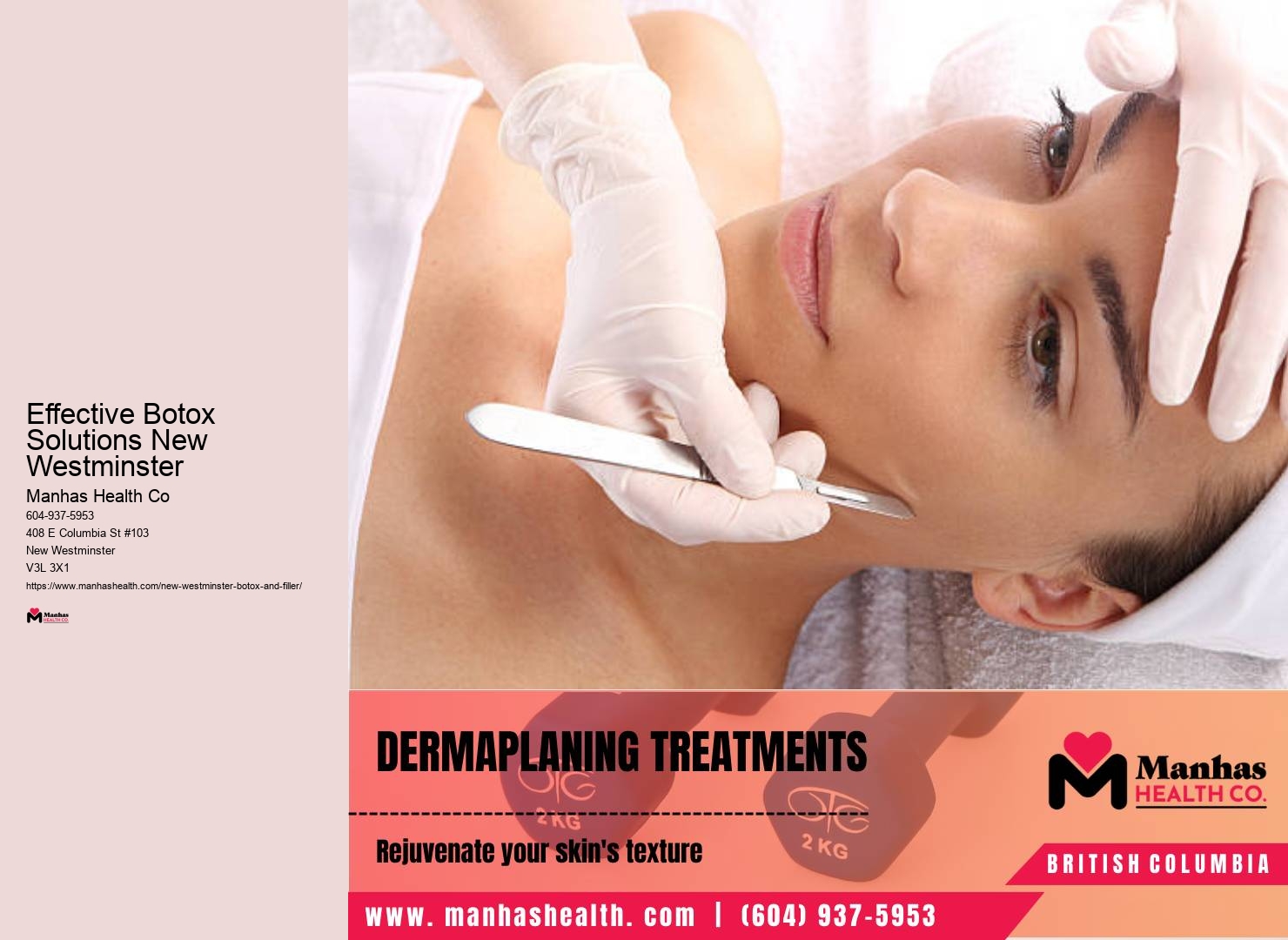 Botox treatments for women in New Westminster