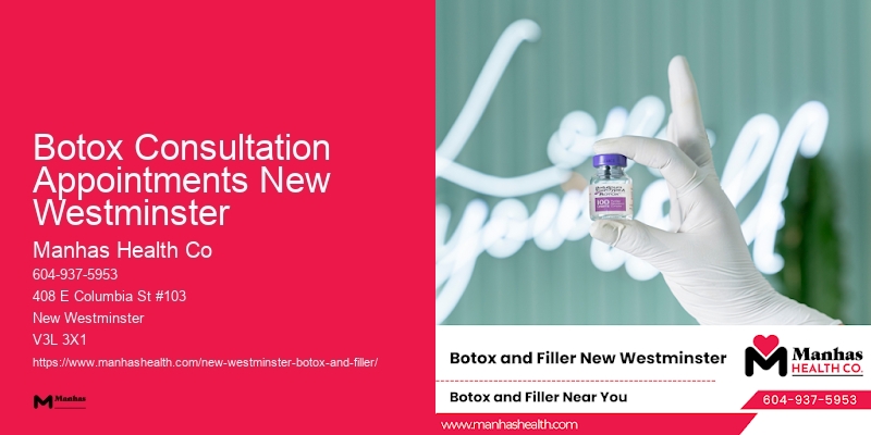 Botox for a defined jawline Botox Consultation Appointments New Westminster