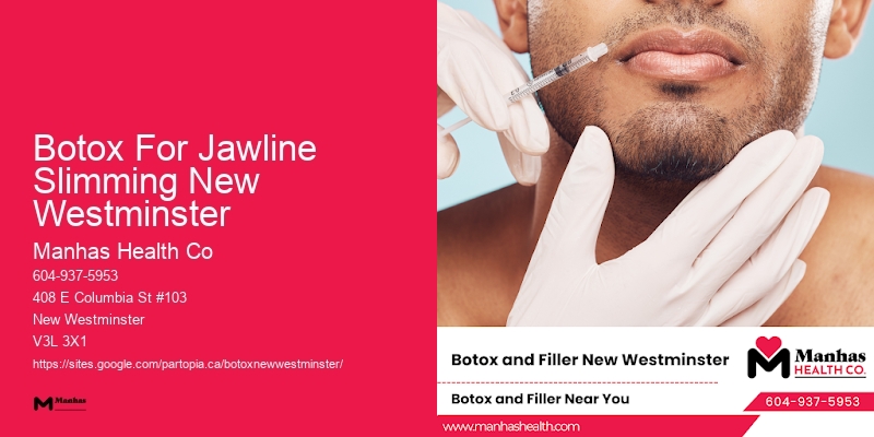 Botox to enhance facial symmetry Botox For Jawline Slimming New Westminster