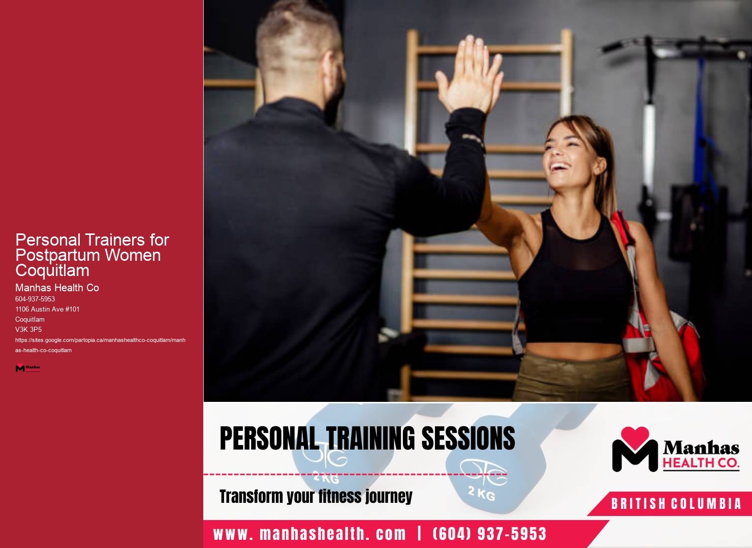 Online Personal Training Personal Trainers for Postpartum Women Coquitlam