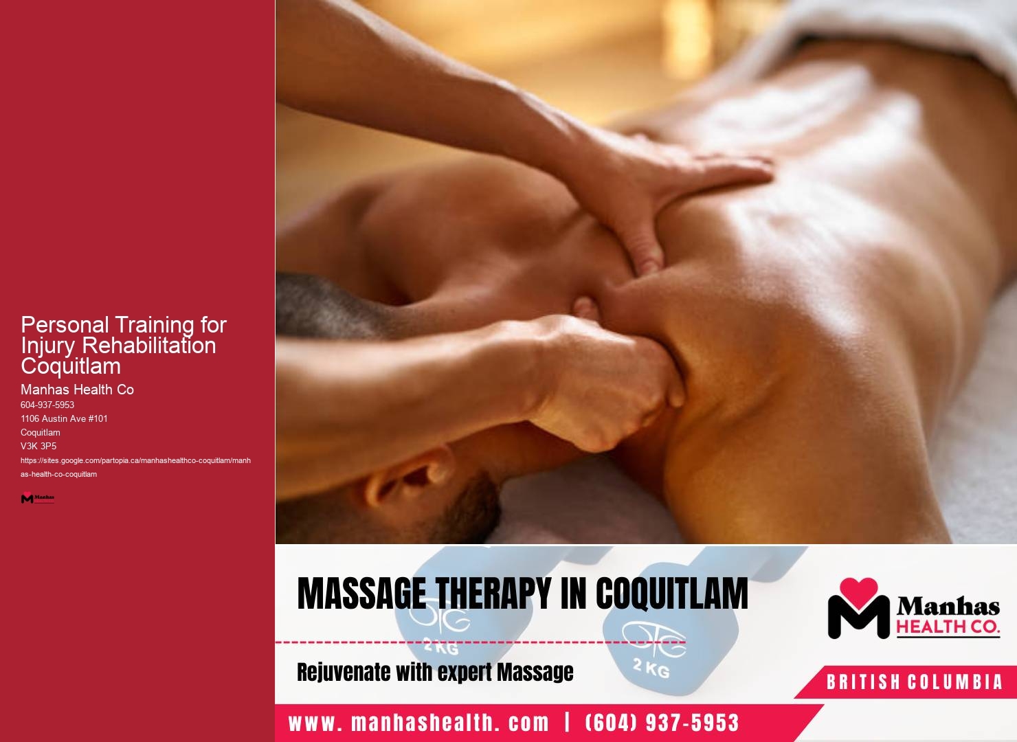 Personal Training for Injury Rehabilitation Coquitlam Personal Trainer for Cardio Fitness