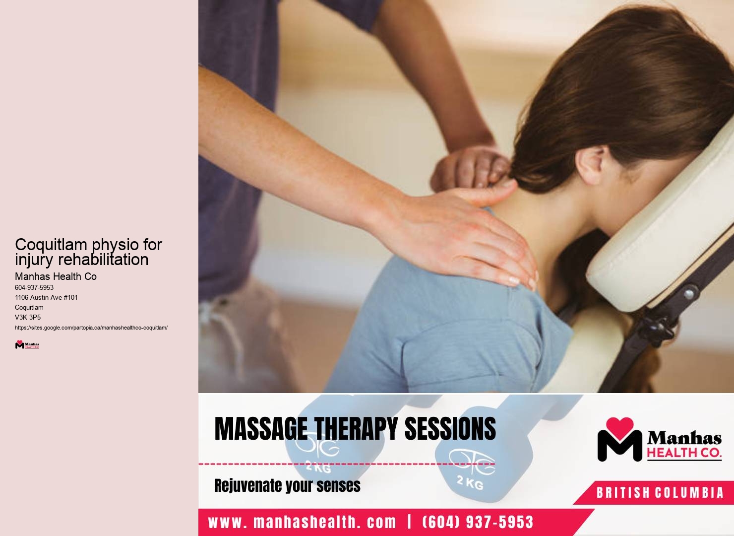 Coquitlam physio for injury rehabilitation physiotherapy clinics for arthritis