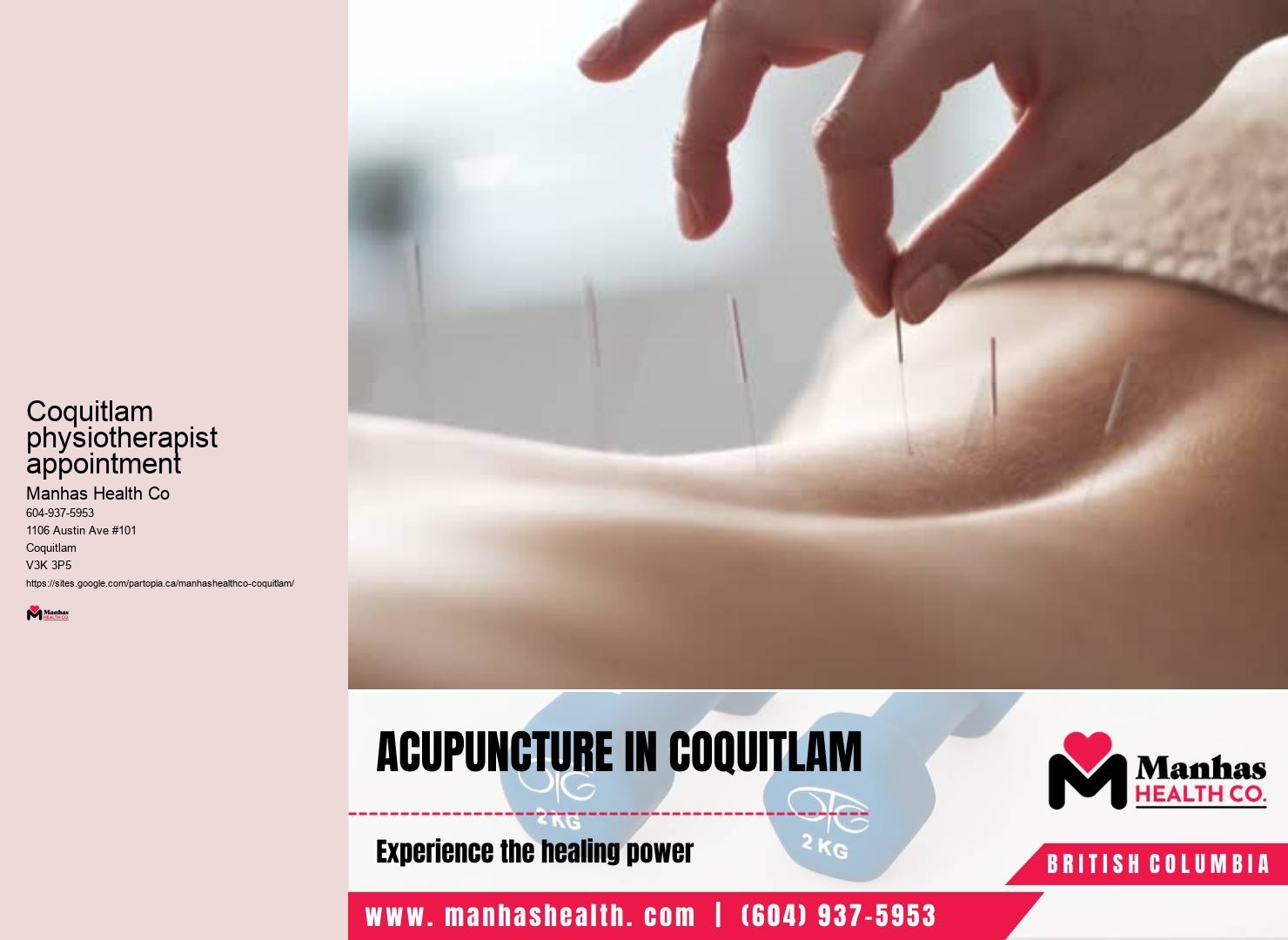 Premier Physiotherapist Coquitlam physiotherapist appointment