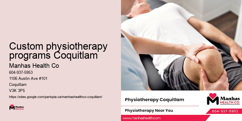 Custom physiotherapy programs Coquitlam