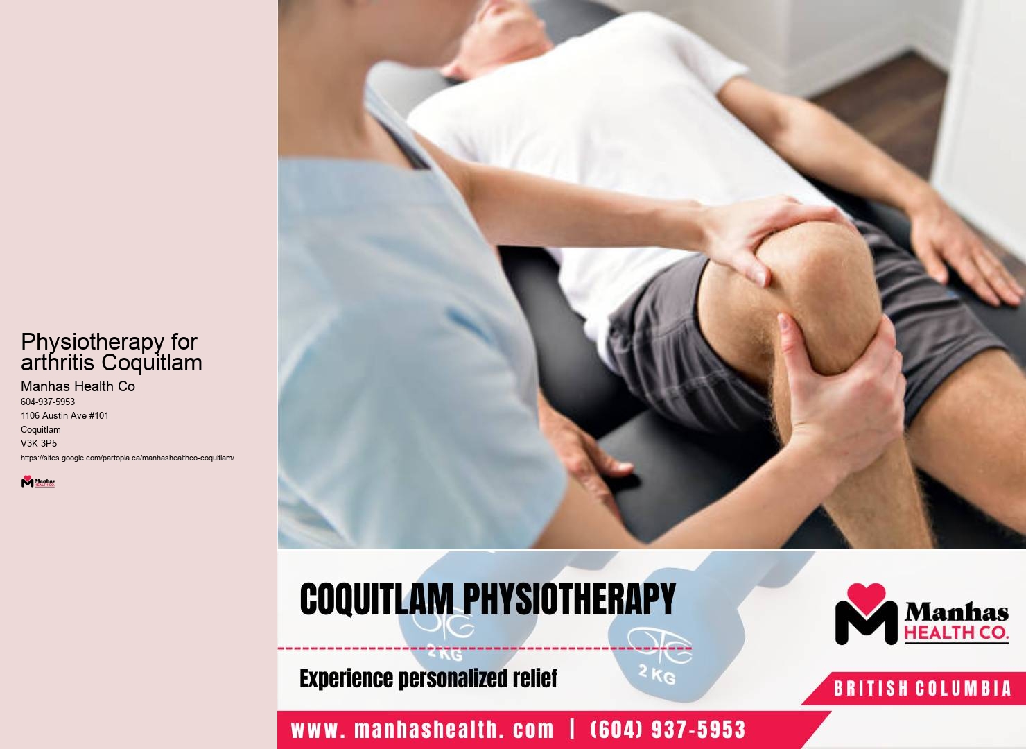 Physiotherapy for arthritis Coquitlam physiotherapist for shoulder injuries