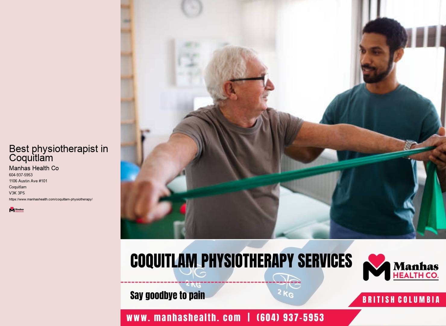 Best physiotherapist in Coquitlam