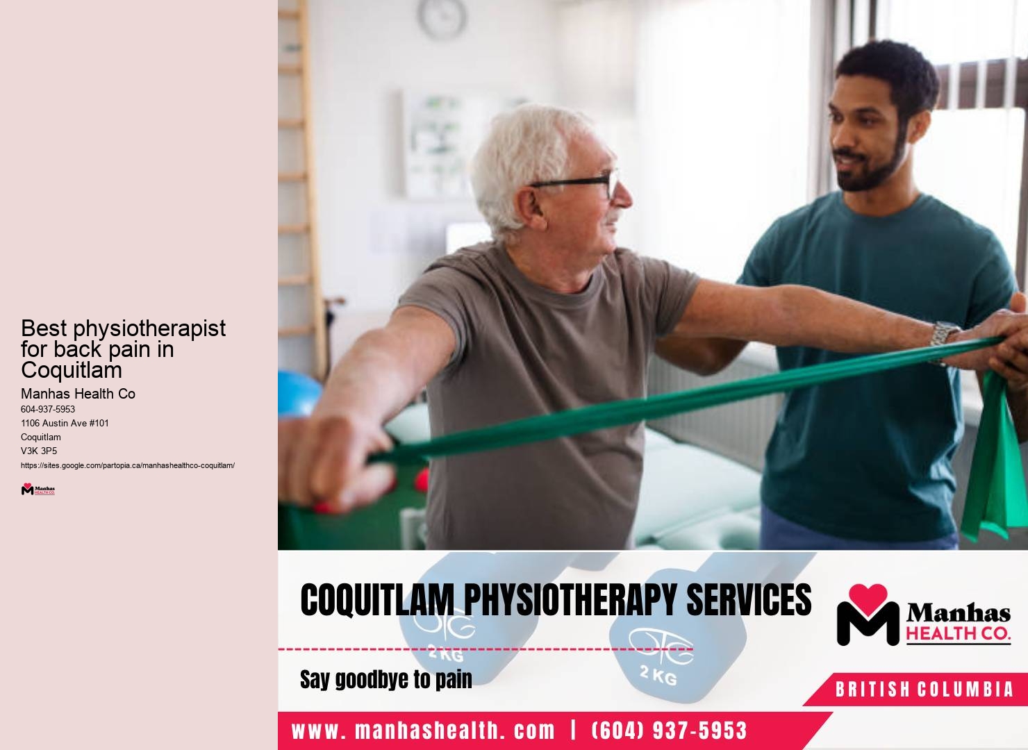 Vestibular physiotherapy clinic Best physiotherapist for back pain in Coquitlam