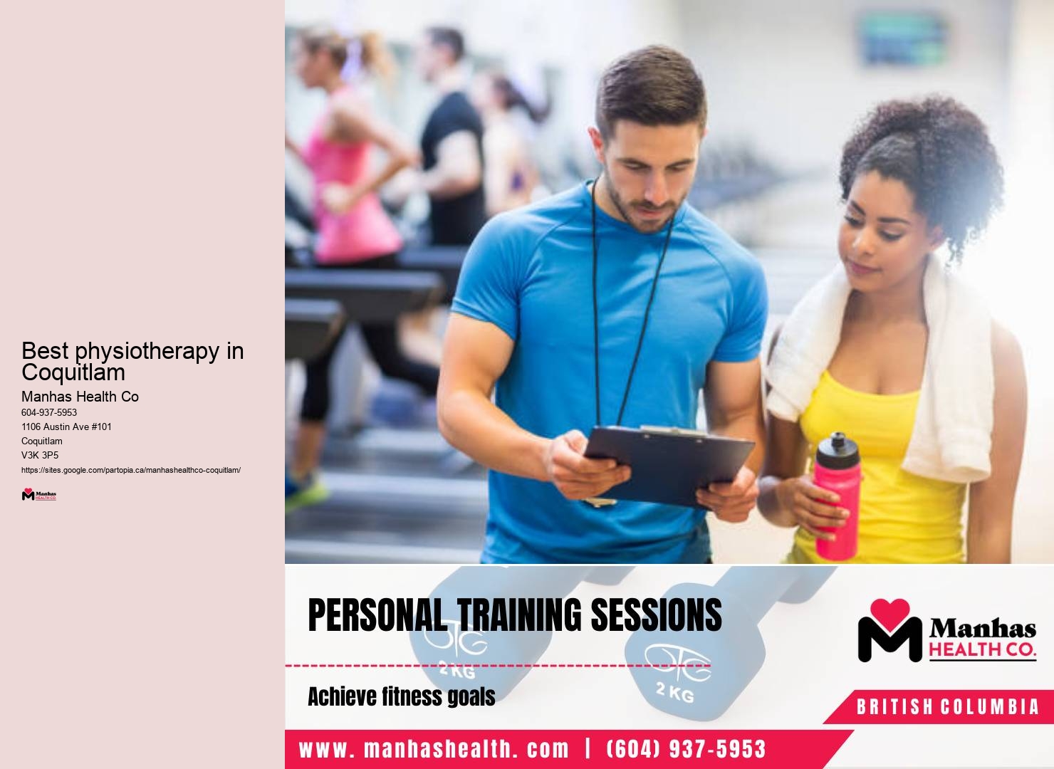 Professional exercise therapy Best physiotherapy in Coquitlam