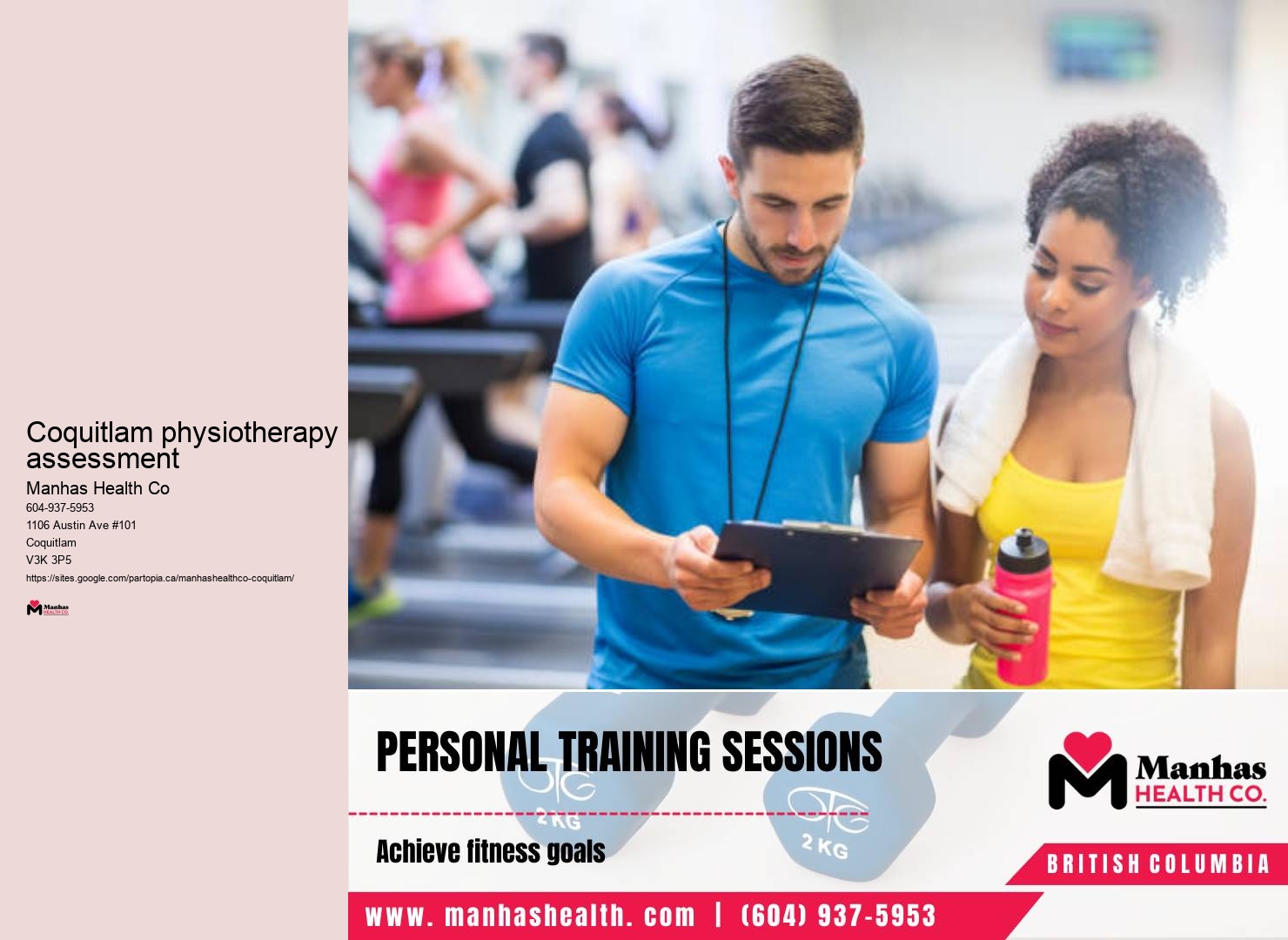 Affordable physiotherapy treatment Coquitlam physiotherapy assessment