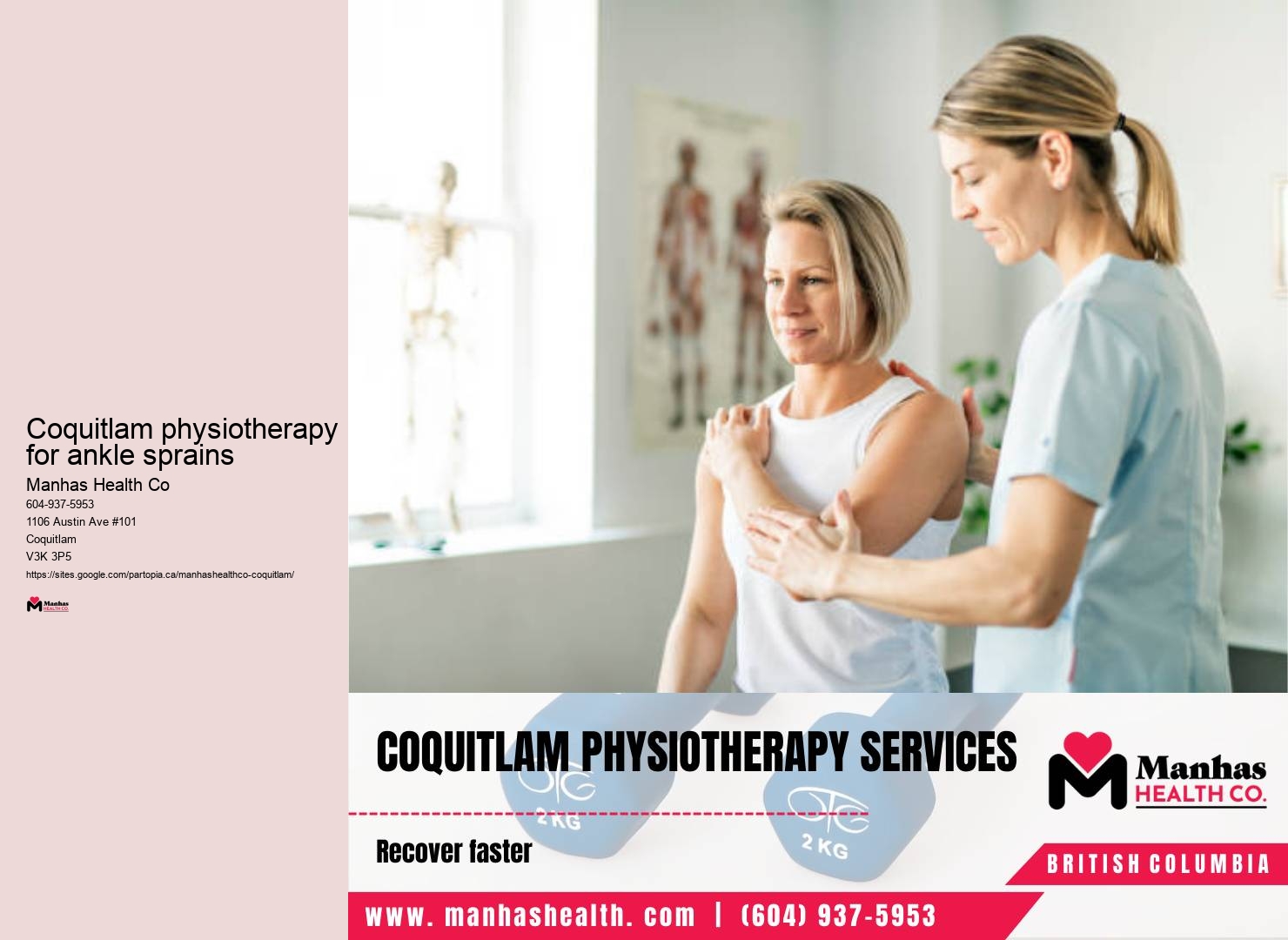 Best physiotherapy services near me Coquitlam physiotherapy for ankle sprains