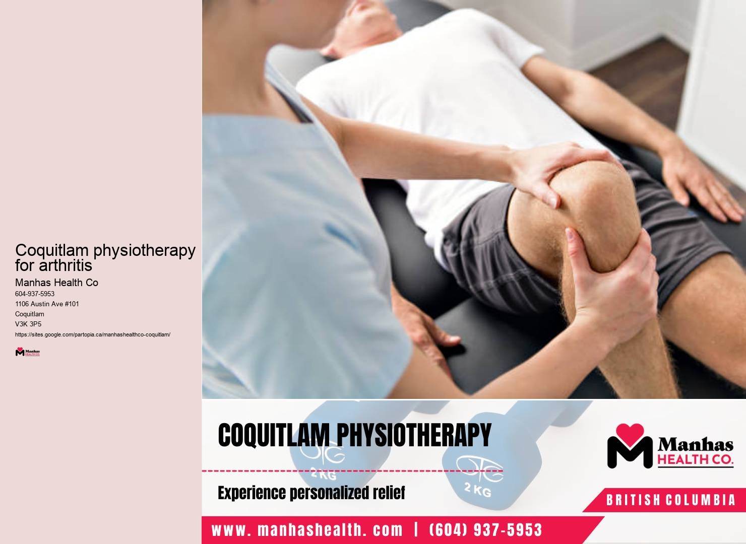 Physiotherapy for knee pain Coquitlam physiotherapy for arthritis