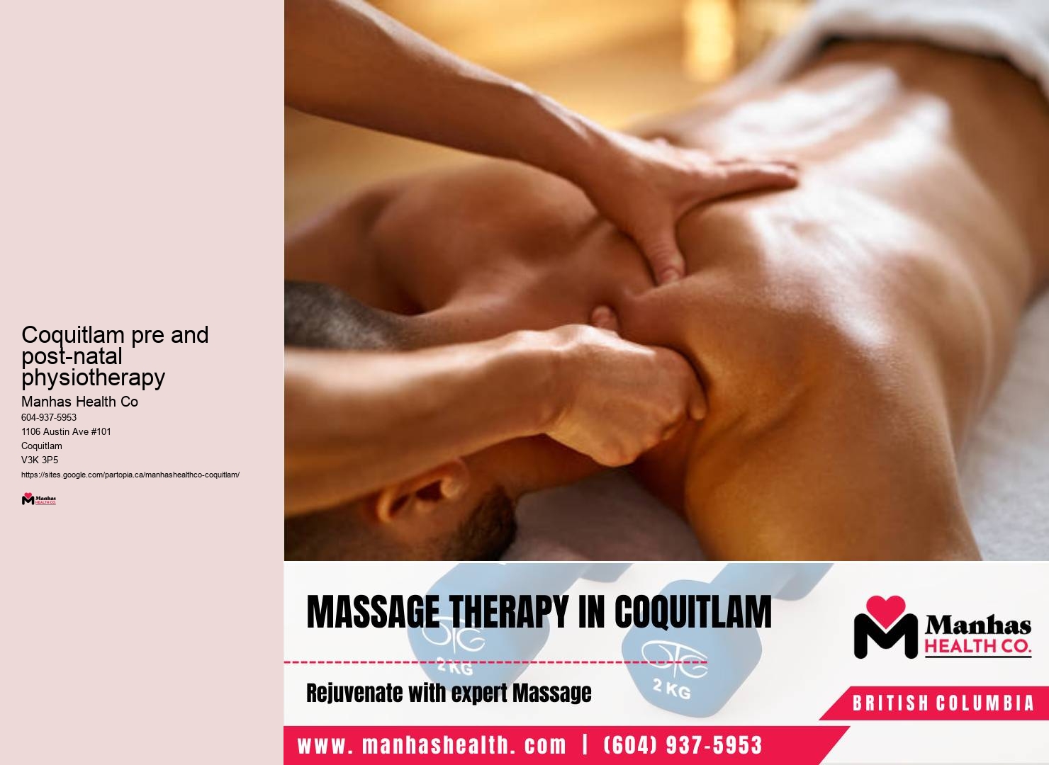Experienced physiotherapy clinic Coquitlam pre and post-natal physiotherapy