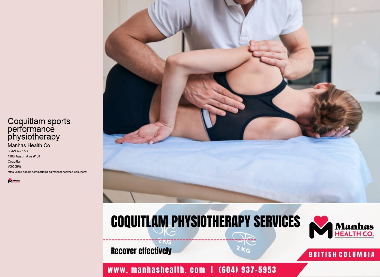 Experienced physiotherapists Coquitlam sports performance physiotherapy