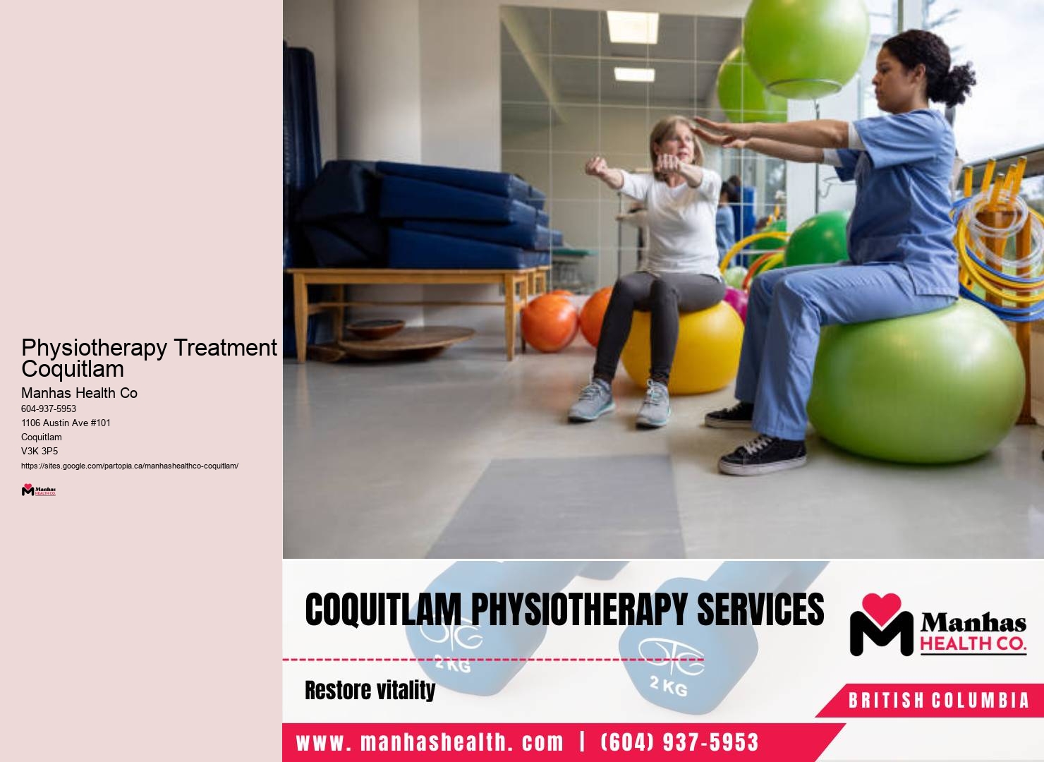 Rehabilitation exercises Physiotherapy Treatment Coquitlam