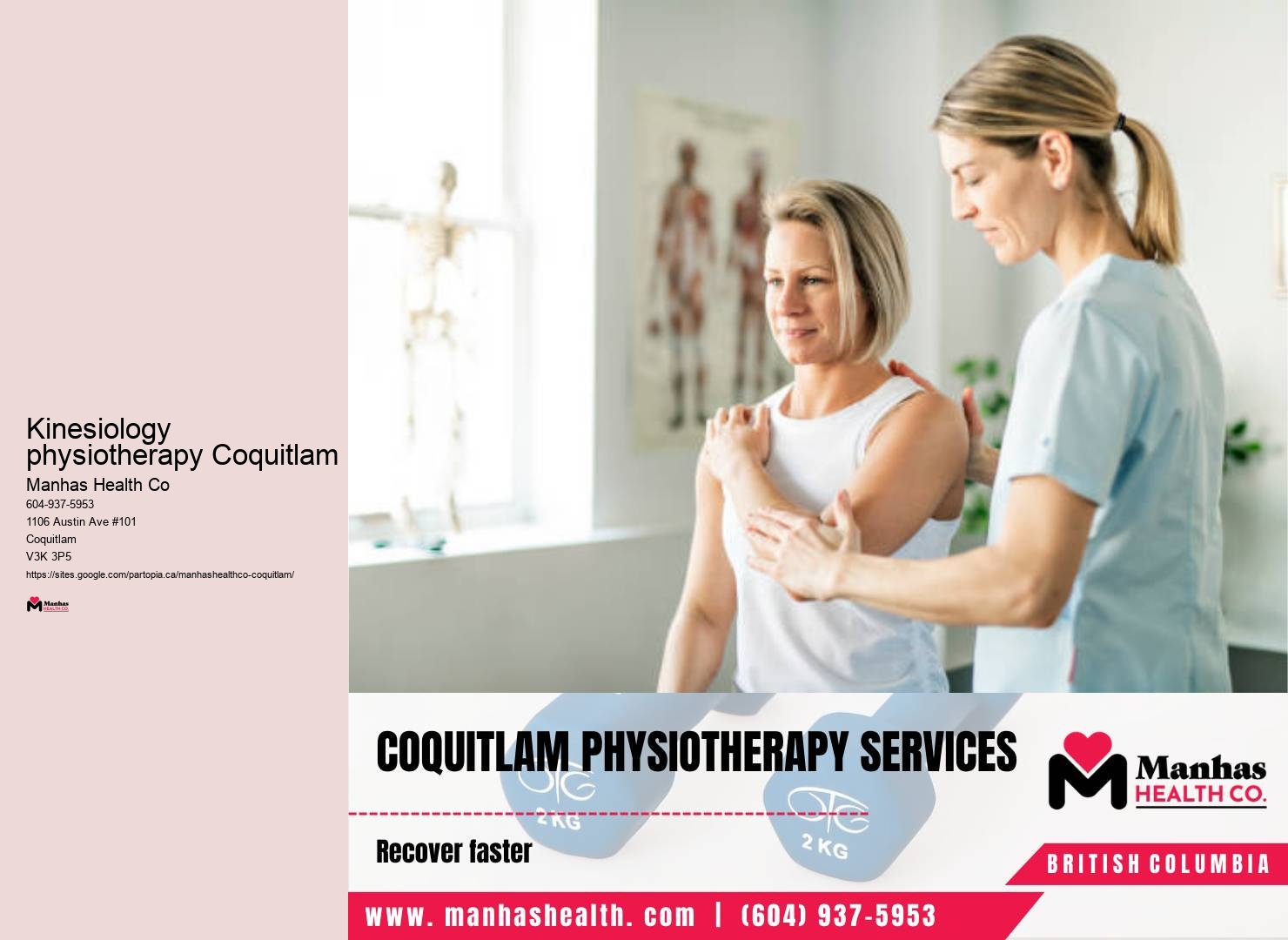 Affordable physiotherapist Kinesiology physiotherapy Coquitlam