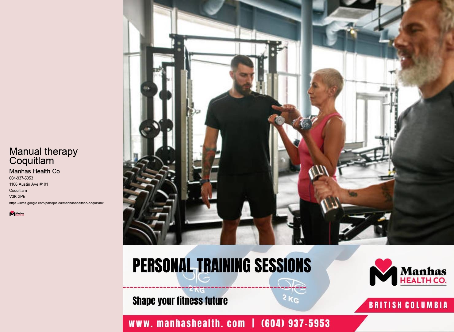 Gait analysis services Manual therapy Coquitlam