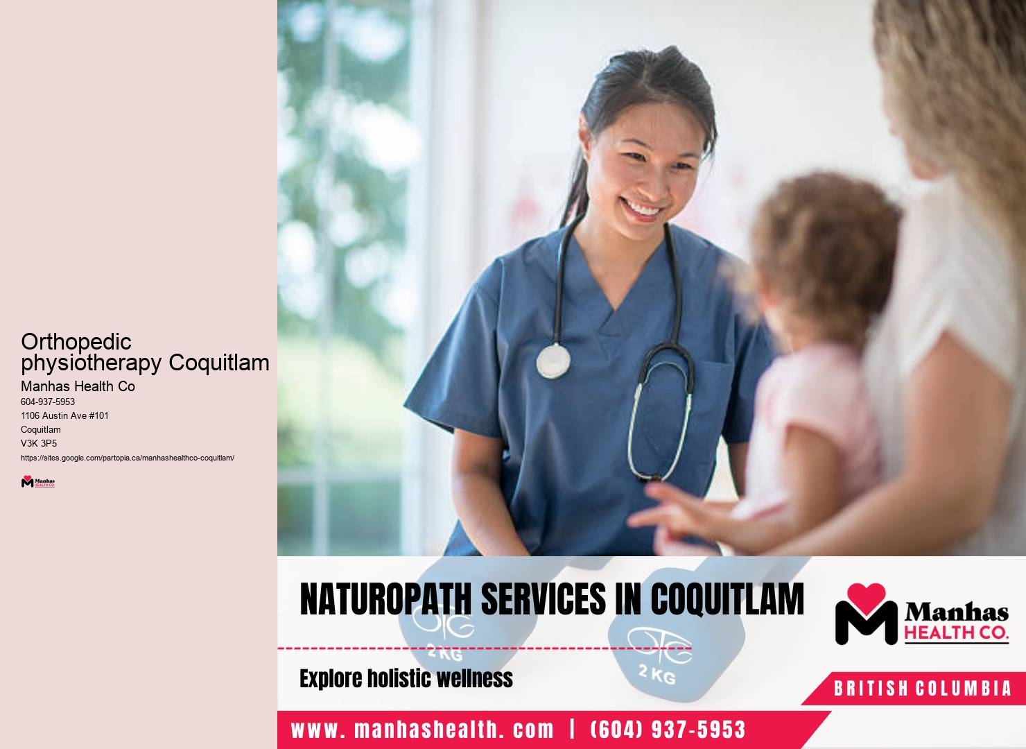 Physiotherapy clinic evaluations Orthopedic physiotherapy Coquitlam