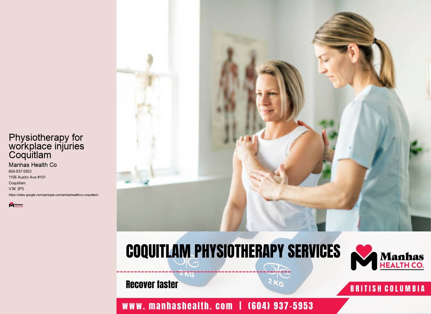 Physiotherapy for sports injuries Physiotherapy for workplace injuries Coquitlam