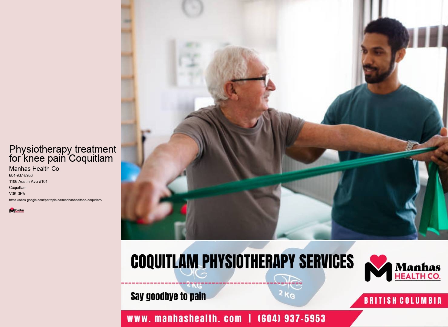 Physiotherapy for workplace injuries Physiotherapy treatment for knee pain Coquitlam