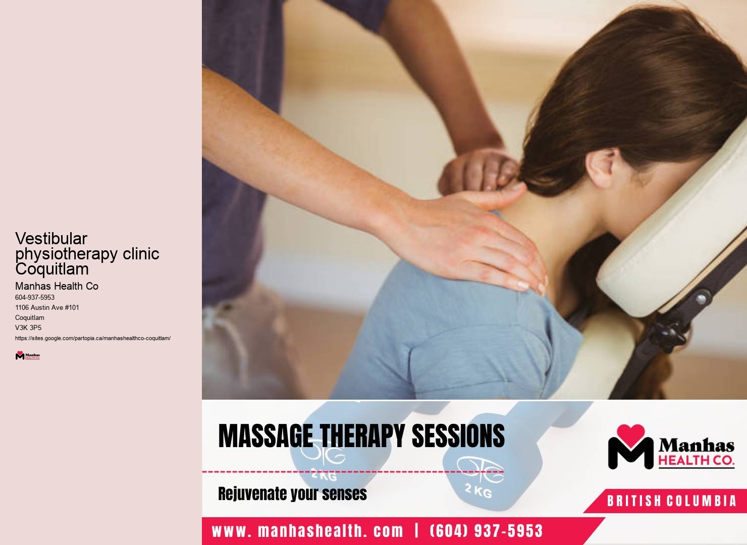 Vestibular physiotherapy clinic Coquitlam physiotherapy for children