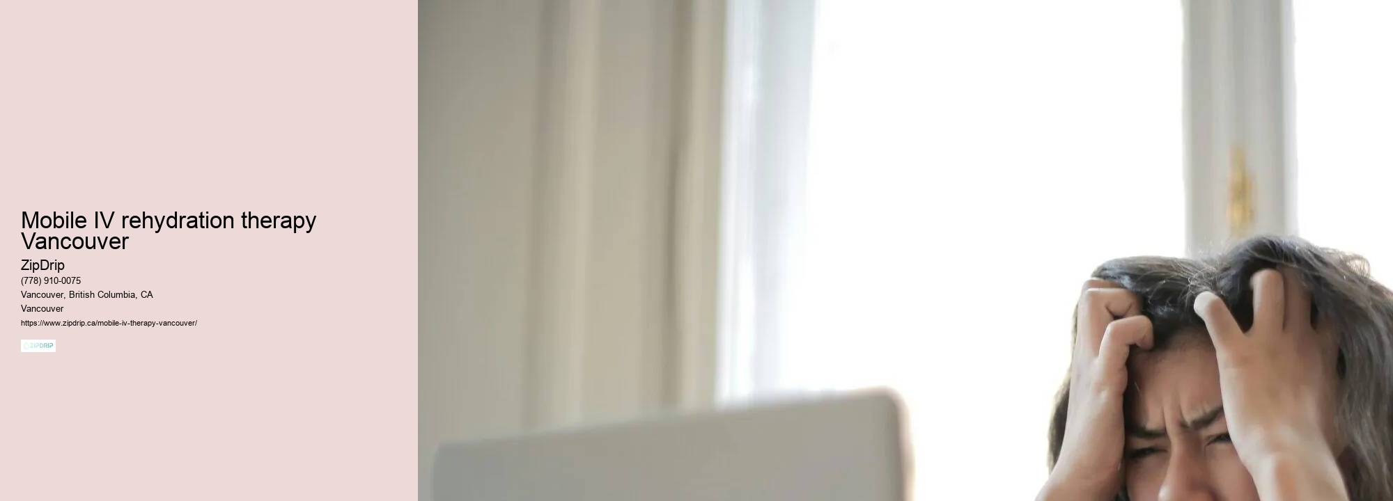 In-home IV infusion therapy Mobile IV rehydration therapy Vancouver