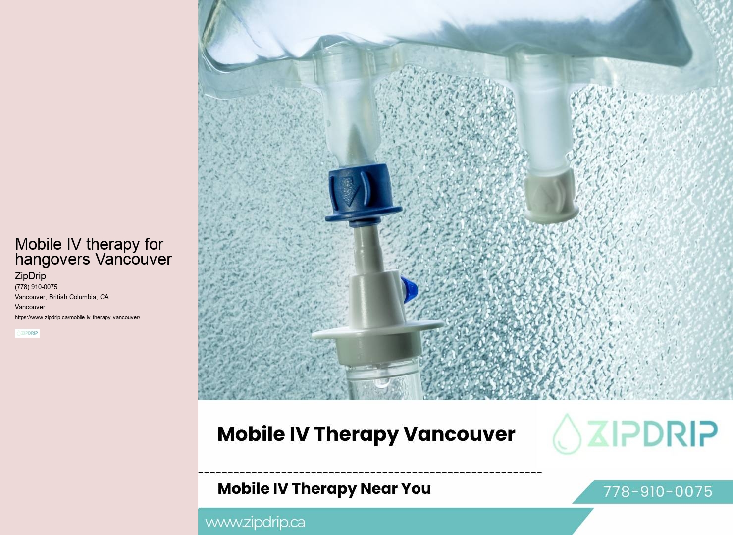 Mobile IV therapy for hangovers Vancouver mobile IV therapy