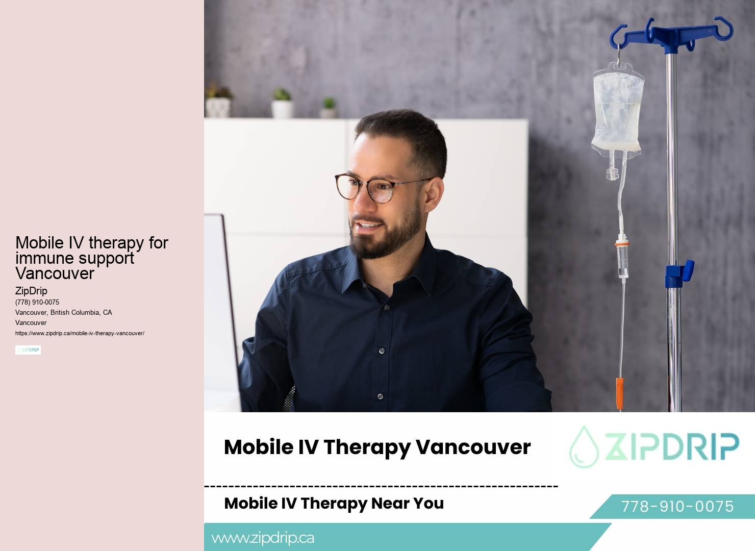 Mobile IV clinic Mobile IV therapy for immune support Vancouver