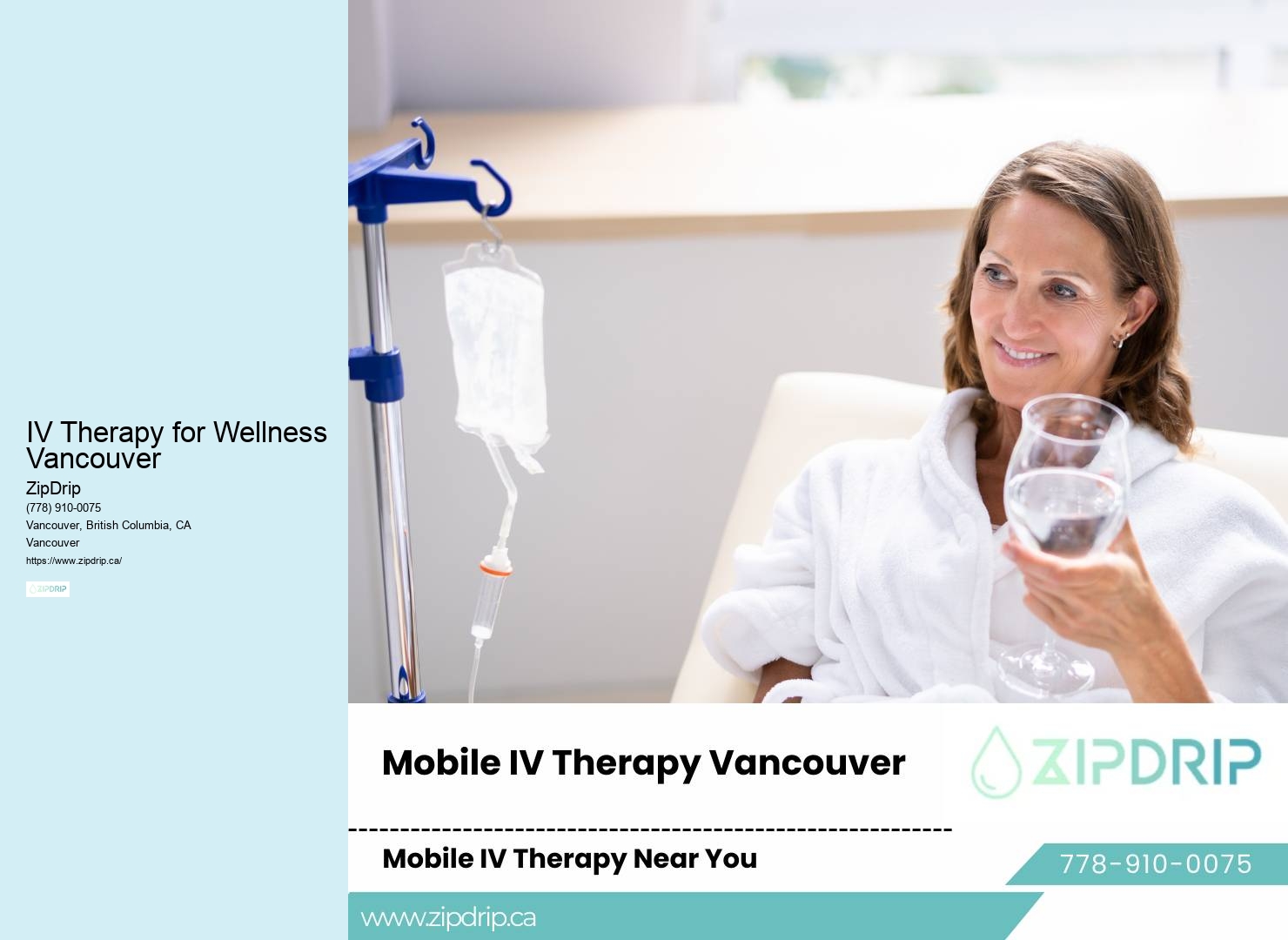 IV Therapy for Wellness Vancouver IV Drip for Dehydration