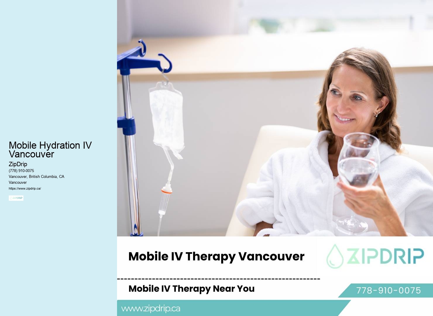 Mobile Hydration IV Vancouver Mobile Infusion Therapy