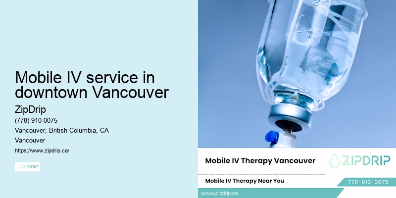 Mobile IV service in downtown Vancouver