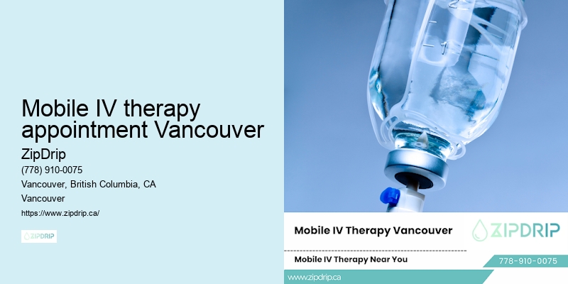 Mobile IV therapy appointment Vancouver