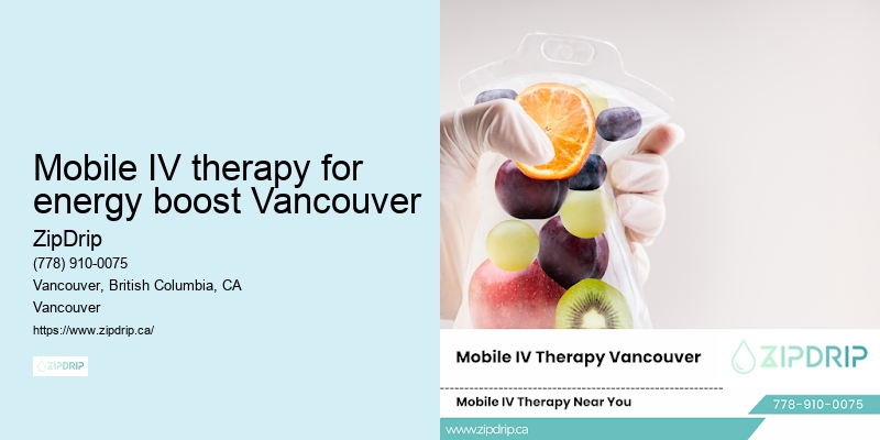 Mobile IV therapy for energy boost Vancouver