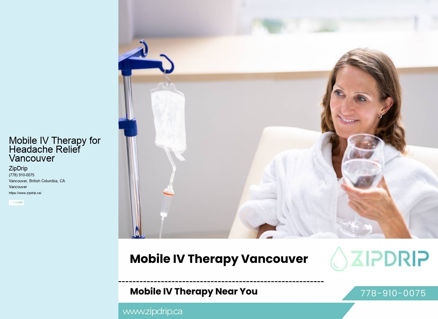 Mobile IV Therapy for Headache Relief Vancouver mobile IV therapy for immune system