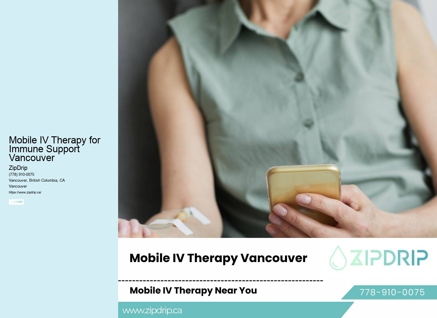 Mobile IV Wellness Care Mobile IV Therapy for Immune Support Vancouver