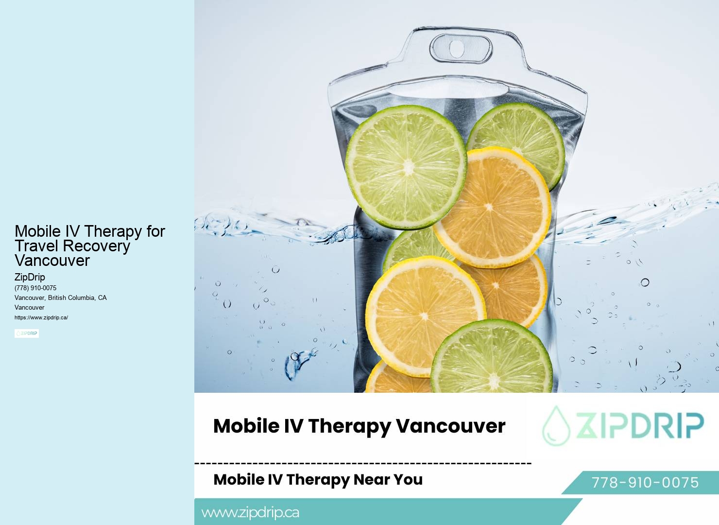 IV Glutathione Therapy Mobile IV Therapy for Travel Recovery Vancouver