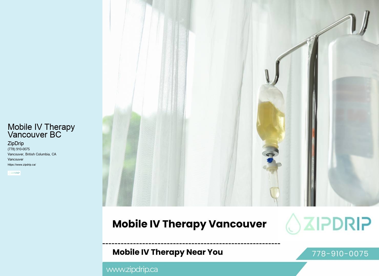 IV Drip for Immunity Mobile IV Therapy Vancouver BC