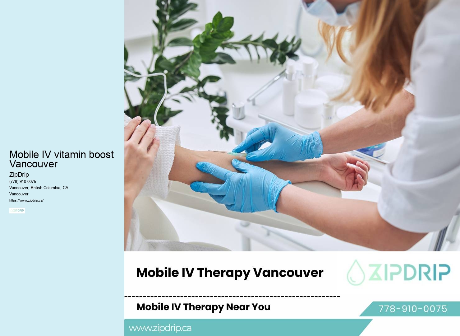 Tailored IV Drip Therapy Mobile IV vitamin boost Vancouver