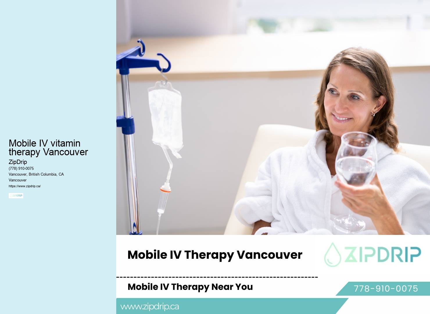 Mobile IV Therapy for Energy Restoration Mobile IV vitamin therapy Vancouver