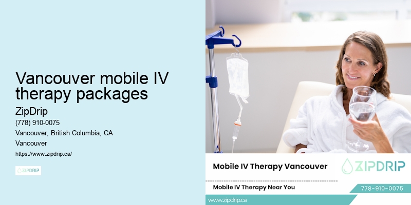 Vancouver mobile IV therapy packages