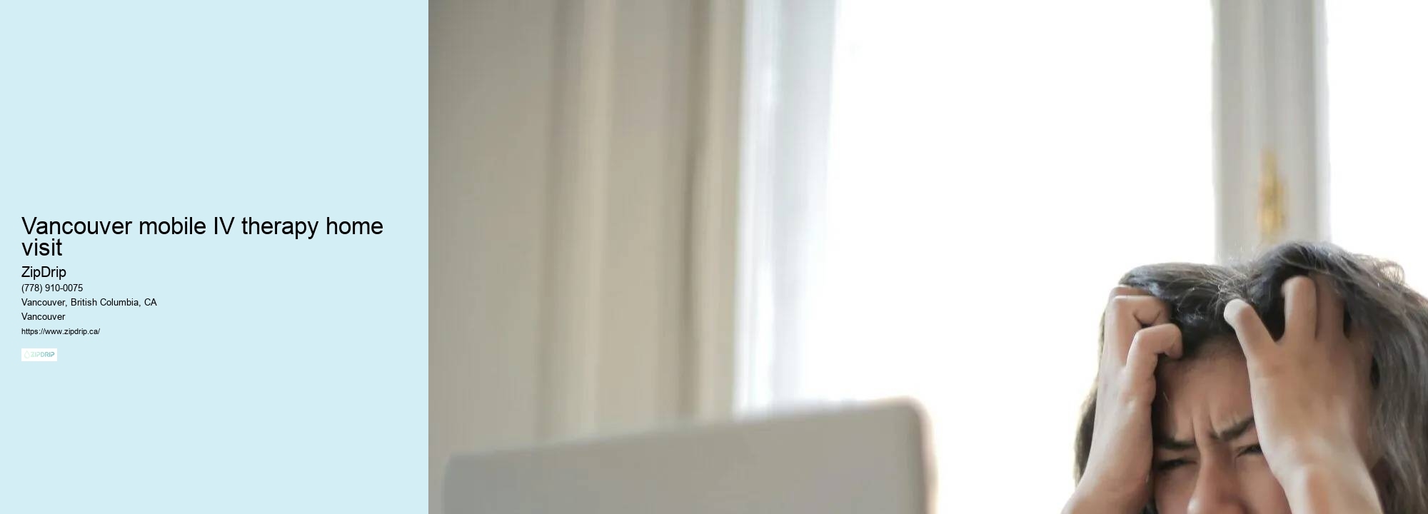 Vancouver mobile IV therapy home visit At-Home IV Treatment