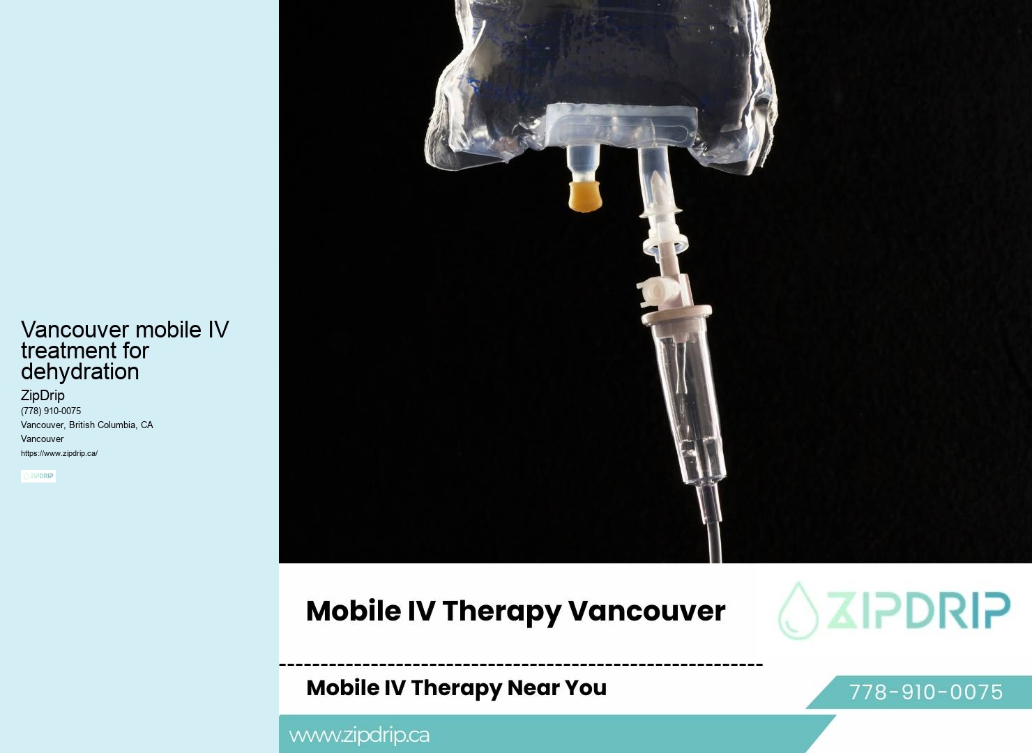 Mobile IV therapy for high-performance athletes Vancouver mobile IV treatment for dehydration