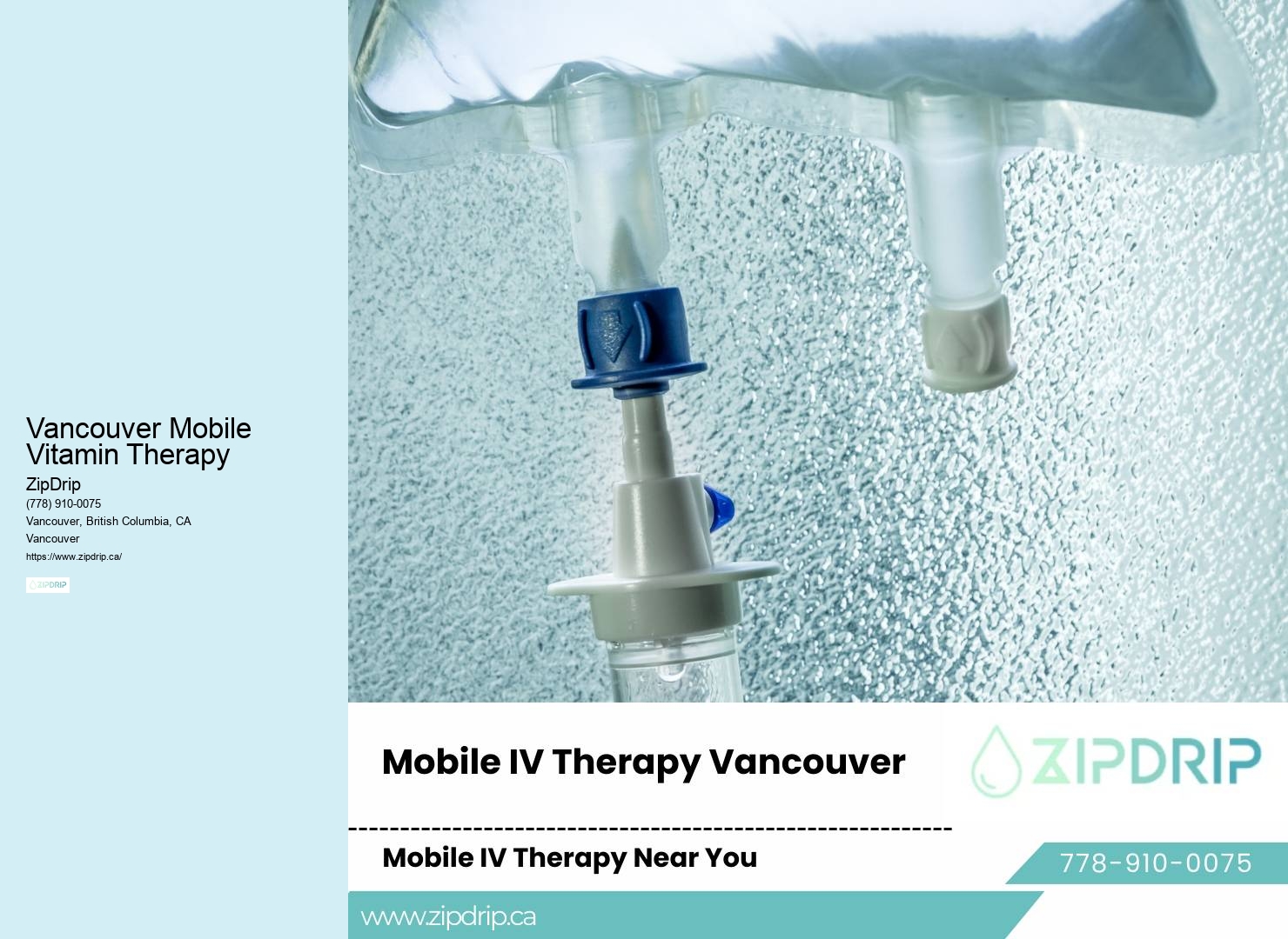 IV Therapy for Flu Relief Vancouver Mobile Vitamin Therapy