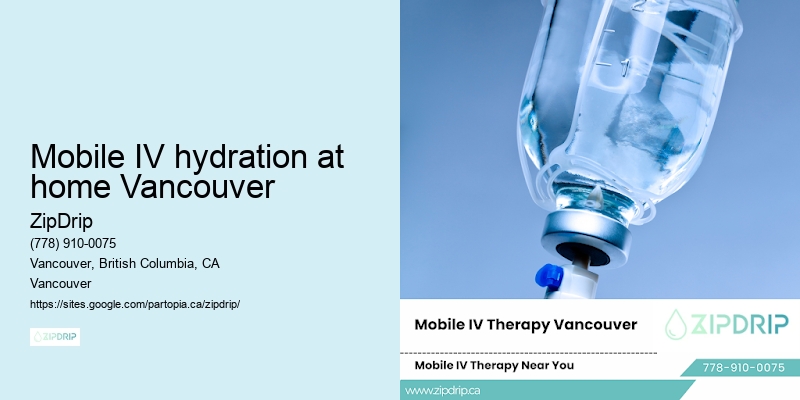 Mobile IV hydration at home Vancouver