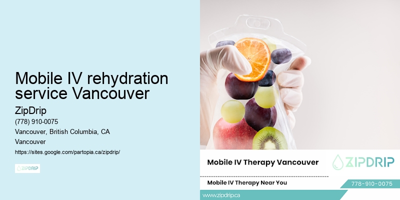 Mobile IV rehydration service Vancouver
