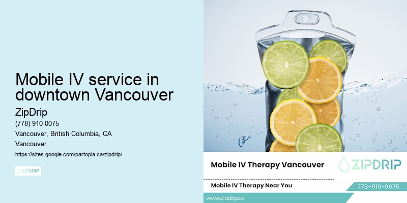 Mobile IV service in downtown Vancouver