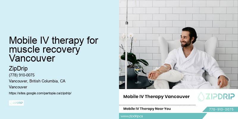 Mobile IV therapy for muscle recovery Vancouver