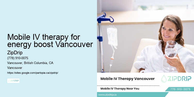 Mobile IV therapy for energy boost Vancouver